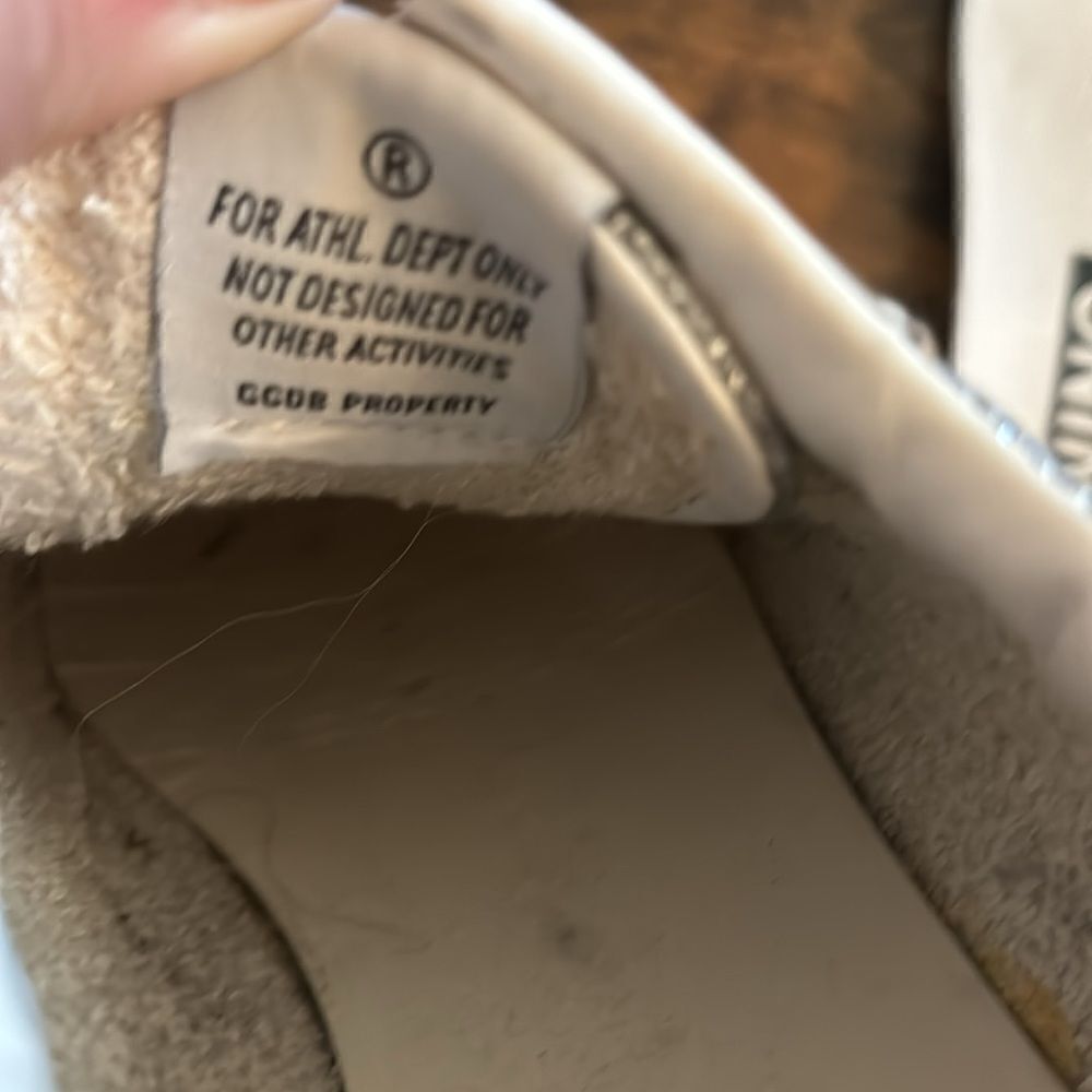 Rare Golden Goose Running Sneakers Silver Glitter in Dove-gray Suede Size 38 - Picture 11 of 14